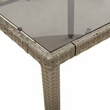  5-dijelni vrtni bistro set od poliratana s jastucima sivi | shoptok.hr