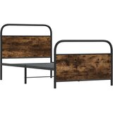  Okvir kreveta bez madraca dimljena boja hrasta 107x203cm drveni | shoptok.hr