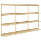 Karup Design Stenska polica iz masivnega bora v naravni barvi 192x127 cm Groove – | Shoptok.si