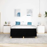  Krevetna konstrukcija Crna 160 x 200 cm tkanina | shoptok.hr