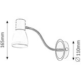 Rabalux ati zidna lampa E14 max15W crna/hrom | Eponuda.com