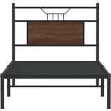 vidaXL Posteljni okvir brez vzmetnice hrast 80x200 cm inženirski les | Shoptok.si