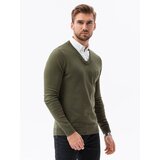 Ombre Men's sweater with white collar Cene