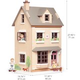 TENDER LEAF TOYS Lesena hišica za punčke - The Foxtail Villa, 16 kosov | Shoptok.si