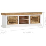 TV omarica iz trdnega mangovega lesa 118x30x40 cm, (20828514) | Shoptok.si