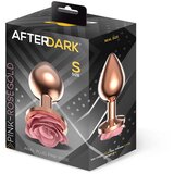LATETOBED Bakreno zlat analni čep z roza vrtnico - S (R900339) | Shoptok.si