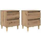 vidaXL Krevetne ormariće 2 pcs Umjetnički hrast 40 x 35 x 50 cm | shoptok.hr