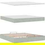  Otomanski krevet s madracem&amp LED 180x200cm baršunasti | shoptok.hr
