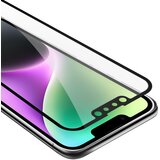 Cadorabo Oklepni film Full Screar, združljiv z Apple - Zaščitnim filmom v prozornici s črno - kaljeno zaščitno steklo v 9H trdoti s 3D touch, (20607451) Cene