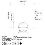 Opviq Luster Kure-30-Mr-721-1, 30x30x111cm, IP20, zlatna | Eponuda.ba
