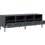 TV ormarić antracit 135 x 39 x 43,5 cm hladno valjani čelik | shoptok.hr