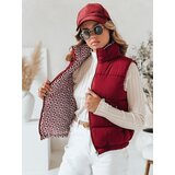 DStreet Kamizelka damska pikowana URBANELLE bordowa | Shoptok.si