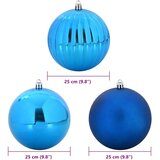 vidaXL Set božičnih okraskov 3 pcs Modra | Shoptok.si