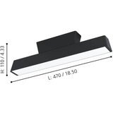 Eglo plafonjera Simolaris-Z 99601, LED 16 W RGB, 47 cm, crna/bijela | shoptok.hr