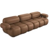Makamii Smeđa sofa od imitacije kože 285 cm Lokua – | shoptok.hr