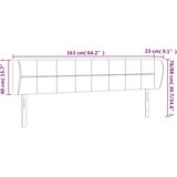  Uzglavlje s ušima svjetlosivo 163x23x78/88 cm baršunasto | shoptok.hr