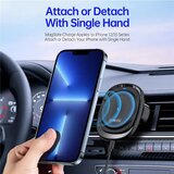 DUZZONA V1 - auto držač za rešetku usisnika zraka s 15W bežičnim punjenjem (kompatibilno s MagSafeom) | shoptok.hr