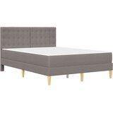  Posteljni okvir z vzmetnico Taupe 120 x 190 cm Blago, (5000300710) | Shoptok.si