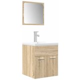 vidaXL 3-dijelni set kupaonskog namještaja boja hrasta sonome drveni | shoptok.hr