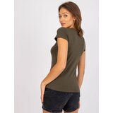 BASIC Feel Good T-shirt-RV-TS-4623.99-dark khaki | Shoptok.si