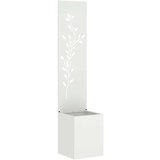 vidaXL Zaslon za zasebnost v vrtu Bela 32 x 140 cm Mnogi jeklo | Shoptok.si