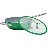 FABINI Vok aluminijasta ponev s pokrovko in neprijemljivo površino ø 28 cm Meda 3.0 – | Shoptok.si