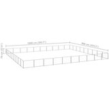  Kavez za pse srebrni 90 m² čelični | shoptok.hr