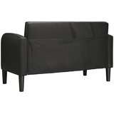 SOFA za dvije osobe crna 110 cm umjetna koža | shoptok.hr