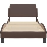  Okvir za krevet Dover smeđi 90x190 cm od umjetne kože | Eponuda.com