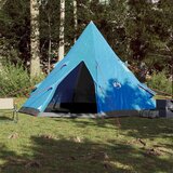 Šator za kampiranje za 4 osobe plavi 367x367x259 cm taft 185T | shoptok.hr