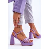 Boto Women's Suede Platform Sandals Violet Verda | Eponuda.ba