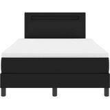 Krevet s opruga kutije Crna 120 x 200 cm Umjetna koža | Eponuda.com