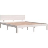  Posteljni okvir bel iz trdne borovine 160x200 cm, (20601713) | Shoptok.si