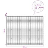  Gabion s žicom debljine 5 mm i mrežom 5x10 cm 200x30x150 cm - 30 cm 150 cm 200 cm | shoptok.hr