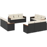 vidaXL 12-dijelni set vrtnih sofa od poliratana s jastucima crni | shoptok.hr