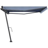  Samostojeća tenda na ručno uvlačenje 400 x 300 cm plavo-bijela | shoptok.hr