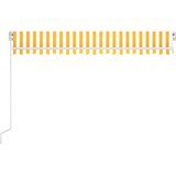 Tenda na ručno uvlačenje s LED svjetlima 400x350 cm žuto-bijela | Eponuda.com