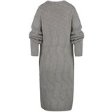 Pri Long melange knit cardigan sweater with pockets IRMINA | shoptok.hr