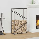  Stalak za drva crni 60x25x100 cm hladno valjani čelik | shoptok.hr