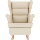  Stolica za ljuljanje 74x90x102 cm od tkanine bijela | shoptok.hr