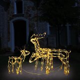  3-dijelna božićna rasvjeta sa sobovima 229 LED žarulja | shoptok.hr
