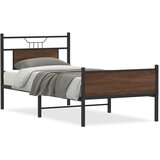 Maison Chic Postelja za odrasle - Posteljni Okvir brez vzmetnice hrast 90x200 cm inženirski les, (22082697) | Shoptok.si