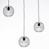 Honsel 3x Moderne hanglamp zwart 25cm E27 - Sphaera Cene