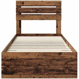  Krevetna konstrukcija Staro drvo 90 x 200 cm Konstruirano drvo Smeđa 206 x 93 x 100 cm | Shoptok.si