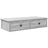 Maison Chic Stenska polica - Viseča Polica s predali siva sonoma 80x34x17 cm inženirski les, (21793967) Cene