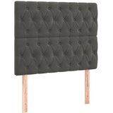 Box spring krevet s madracem tamnosivi 100x200 cm baršunasti | shoptok.hr
