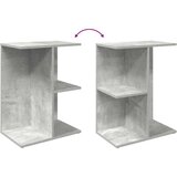  Noćni ormarić beton siva 46,5x29x61 cm konstruiranog drva | shoptok.hr