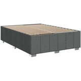 vidaXL Box spring postelja z vzmetnico temno siva 160x200 cm blago | Shoptok.si