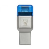Kingston MobileLite DUO 3C USB3.1+TypeC microSDHC vanjski čitač memorijskih kartica USB 3.2 (gen. 1) plava boja, srebrna | Eponuda.ba