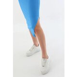 Dewberry 16427 Womens Elegant Midi Pencil Dress-BLUE | shoptok.hr